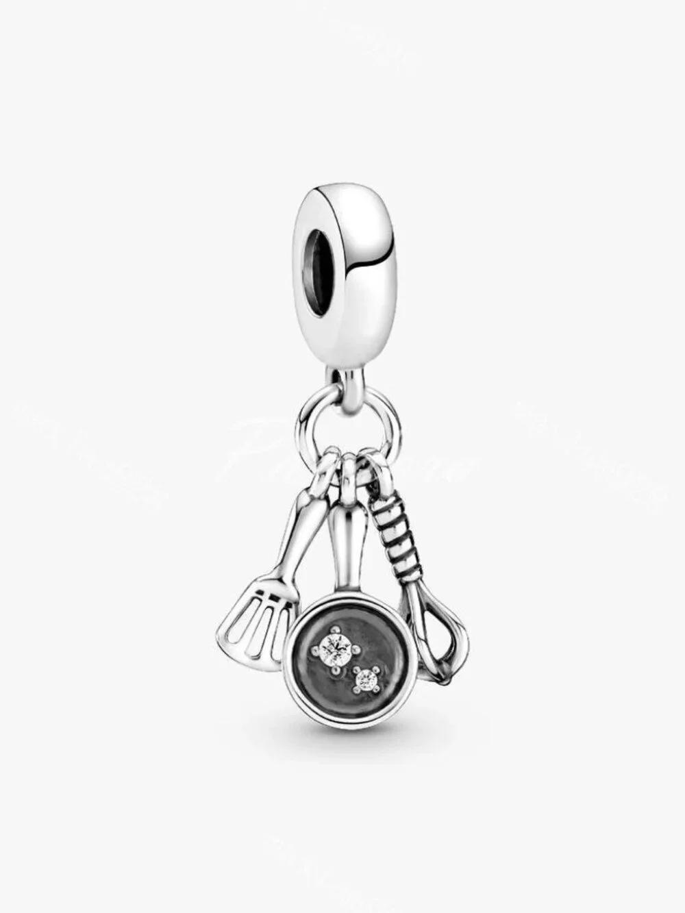 Pandora Spatula, Frying Pan & Whisk Dangle Charm